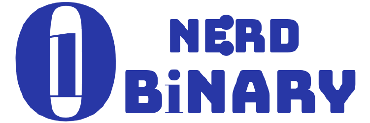 nerd binary logo